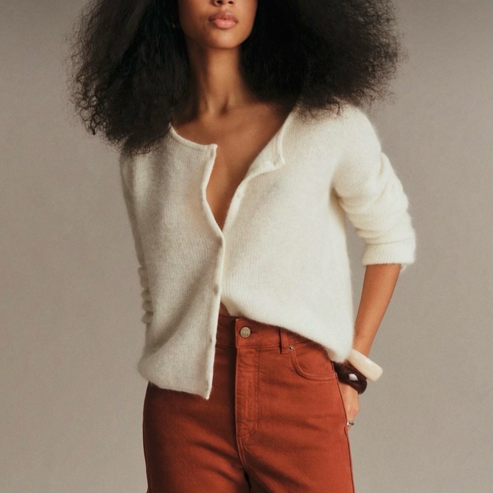 Sezane Gaspard Cardigan Ecru - Size S - Picture 4 of 9